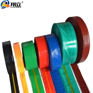 Tubo Flessibile in PVC per Irrigazione a Goccia da 2 e 3 Pollici, Lunghezza 100m, Tubo di Scarico Acqua Piatto Blu Flessibile e Durevole - Product Image 1