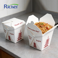Boîtes à nouilles en gros, contenants à emporter étanches de qualité alimentaire pour nouilles, riz frit et livraison