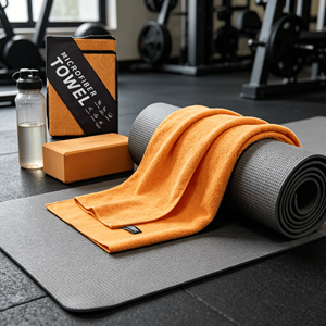 Serviette de sport en microfibre avec sac en filet, serviette de sport absorbante à séchage rapide pour l'entraînement et la remise en forme - Product Image 1