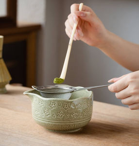 Accessoires Matcha en céramique japonaise personnalisés coffret cadeau rose avec bol Chawan Chasen <span class=keywords><strong>fouet</strong></span> en bambou cuillère à thé pour café et thé - Product Image 3