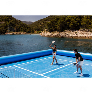 Drop Stitch Water Sport <span class=keywords><strong>Arena</strong></span> Plataforma Cancha Inflable Flotante Pickleball Court - Product Image 5