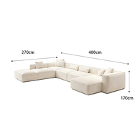 Ensemble de canapés modernes italiens, convertible et extensible, pour ameublement de maison, matériau en éponge pour salons, certifié RoHS, CE, ISO9001