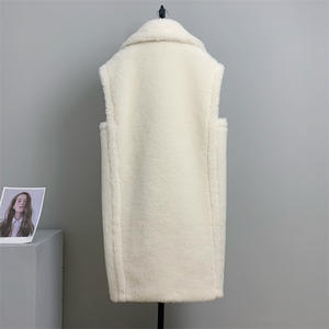 EW rrival-Chaqueta sin mangas de omen, <span class=keywords><strong>chaleco</strong></span> femenino de piel de peluche - Product Image 3