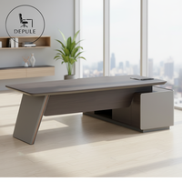 Bureau de direction en bois haut de gamme, moderne et minimaliste, pour PDG, directeur, grand bureau de classe sur pieds, mobilier de bureau