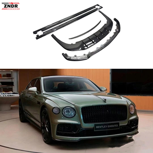 ชุดแต่งคาร์บอนไฟเบอร์สำหรับ Flying Spur รุ่น W12 สไตล์ลิปหน้า ดิฟฟิวเซอร์ สปอยเลอร์ สเกิร์ตข้าง ปี 2019- ติดตั้งด้วยกาวในตัว - Product Image 1