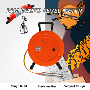 Измерительный стальной рулеточный телескоп Promesstec, 20 м, промышленный класс, для измерения уровня воды и глубины, с гарантией 3 года - Product Image 2