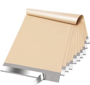 <span class=keywords><strong>Precio</strong></span> de fábrica, bolsas de correo de embalaje de ropa Beige extra grande, logotipo personalizado, bolsas de correo de polietileno personalizadas ecológicas, embalaje - Product Image 1