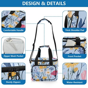 Customs Printed Portable Large Insulated Tote Bag Thermal Lunch Cooler Bag Lunch Box Soft Cooler Tote Bag - Product Image 4