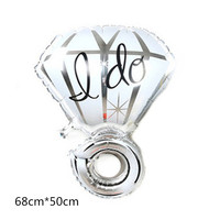 Prix bas un ballon en aluminium en forme d'anneau convient à la décoration lors de la proposition, de la déclaration d'amour et de la fête de mariage