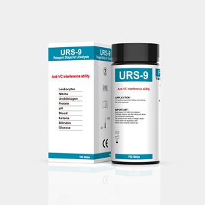 Fabricant OEM 9 paramètres test UTI protéine leucocytes Nitrite PH cétose 100 CT URS 9-en-1 bandelettes de test urinaire - Product Image 6