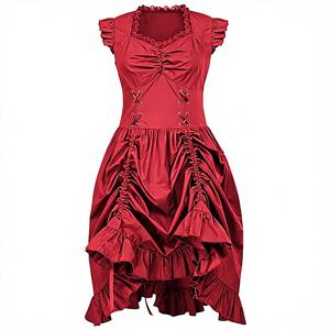 Vestido de poliéster vintage antiestático con volantes sin mangas para mujer, talla grande, superventas de invierno - Product Image 1