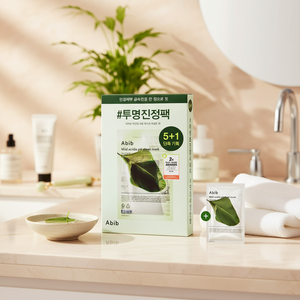 Abib High Quality Mild Acidic pH Sheet Mask Set #Heartleaft Fit 5P+1P Special Facial Masks - Product Image 3