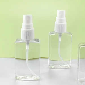 Wholesale customized pet50ml square spray bottle