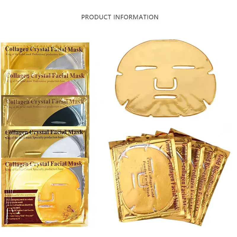 Masque réparateur hydratant Corée 24k Gold Collagen Crystal Beauty Face Mask