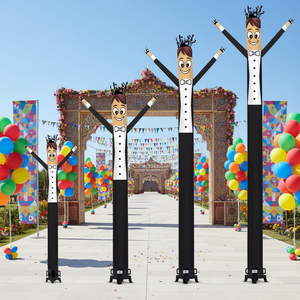 Personalizado novia y novio bailarina de aire decorativa grande inflable cielo marioneta para fiesta de boda - Product Image 1