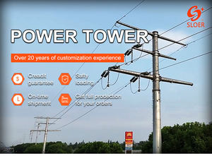 SLOER Hochwertiger kurbel förmiger elektrischer Turm 15M 11Kv 66Kv 33Kv 230 Kv 275Kv Stahl konstruktion werkstatt - Product Image 2