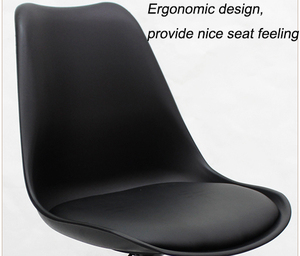 Tabourets de <span class=keywords><strong>bar</strong></span> scandinaves réglables avec fonction inclinable, pivotants à 360 degrés, en plastique, écologiques, pour la maison, le bureau, l'hôtel, la salle à manger - Product Image 4