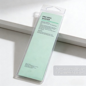 PVC clear <strong>Pouch</strong> Custom Private Label Paper Card Flat <strong>Nail</strong> File <strong>Nail</strong> Shaper clear Packaging <strong>Pouch</strong> With Hanging Hole - Product Image 4