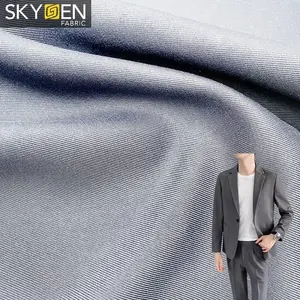 Skygen 200gsm长裤套装斜纹100% 涤纶织物卷回收软100% 涤纶编织斜纹织物