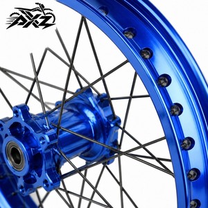 Juego de Ruedas de Aluminio CNC de 21" y 19" para EXC SXF SX XC MC <span class=keywords><strong>125</strong></span> 250 300 450 500 2003-2024, Llanta Negra, Buje Naranja, para Motocross y Dirt Bike - Product Image 6