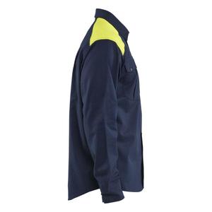 BLAKLADER - 323815178933L Camisa Multinorm Azul marino/Amarillo Hi-vis-CAMISETAS DE TRABAJO EAN 7330509904282 - Product Image 4