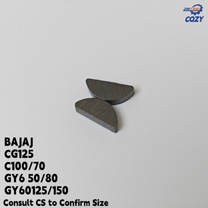 Clé de vilebrequin BAJAJ/CG125 Woodruff C70/100 GY6 125/150 Clé demi-lune en acier inoxydable Pièces et accessoires de moteur de moto - Product Image 3