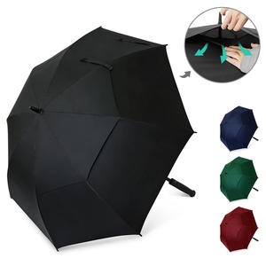 Parapluie Grande Taille Entièrement Automatique à Double Ouverture, Ventilé, Résistant au Vent, Imperméable, avec Baleines Robustes en Fibre de Verre – Cadeaux d'Affaires Personnalisés - Product Image 1