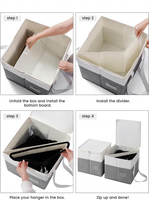 Boîte de rangement pour linge sale avec couvercle anti-poussière et plaque de support, avec poignée, adaptée au buanderie.