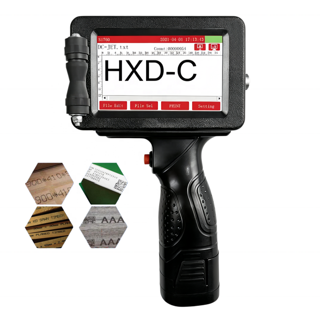 High Speed Thermal Handheld Inkjet Printer for Printing QR Code Barcode Date Number Logo and Batch Code on Various Materials