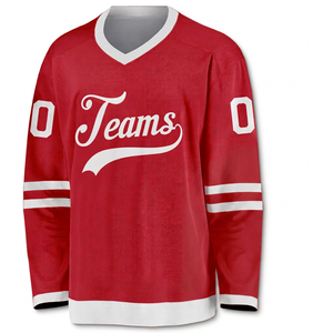 Uniformes Deportivos Personalizados al por Mayor, Jersey de Hockey sobre Hielo Transpirable de Poliéster, Nuevo Diseño, para Hombres y Mujeres Adultos, Uniformes Deportivos en Blanco para Equipos - Product Image 1