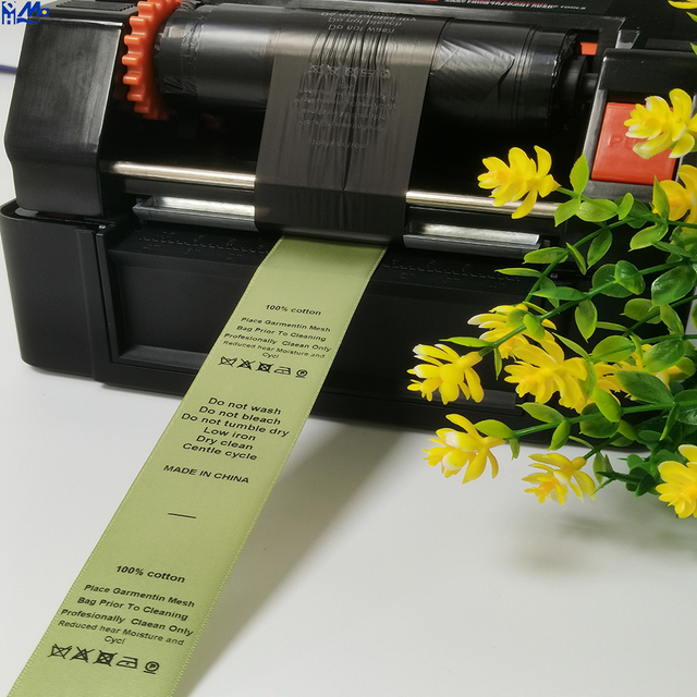 Garment Label Machine Resin Ribbon Printer Washeble Ribbon Nylon Printer Fabric Satin Polyester Labels Used for Garments