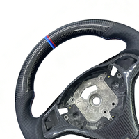 Volant en cuir perforé noir personnalisé de haute qualité en fibre de carbone pour BMW E90 E92 E93 E9X – Vente en gros directe usine