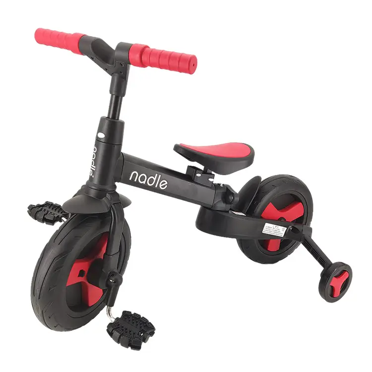 Children's Balance bike two-in-one four wheel bicycle for 1-3 years old kids