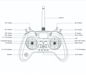 Radiocomando Jumper T-Lite V2 16CH ELRS con Gimbal a Sensore Hall JP4IN1 e Modulo Multi-Protocollo Interno per Droni da Corsa RC - Product Image 5