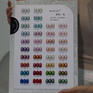 Set di Gel per Unghie Youse 36 Colori Mengjing Island Cat Eye, Perline di Vetro, Polvere Fine, Colla Speciale per Nail Art - Product Image 1