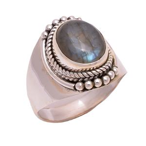 Vente en gros Bagues en argent sterling 925 Labradorite naturelle Bijoux de mariage indiens classiques faits à la main du fabricant Fournisseurs - Product Image 1