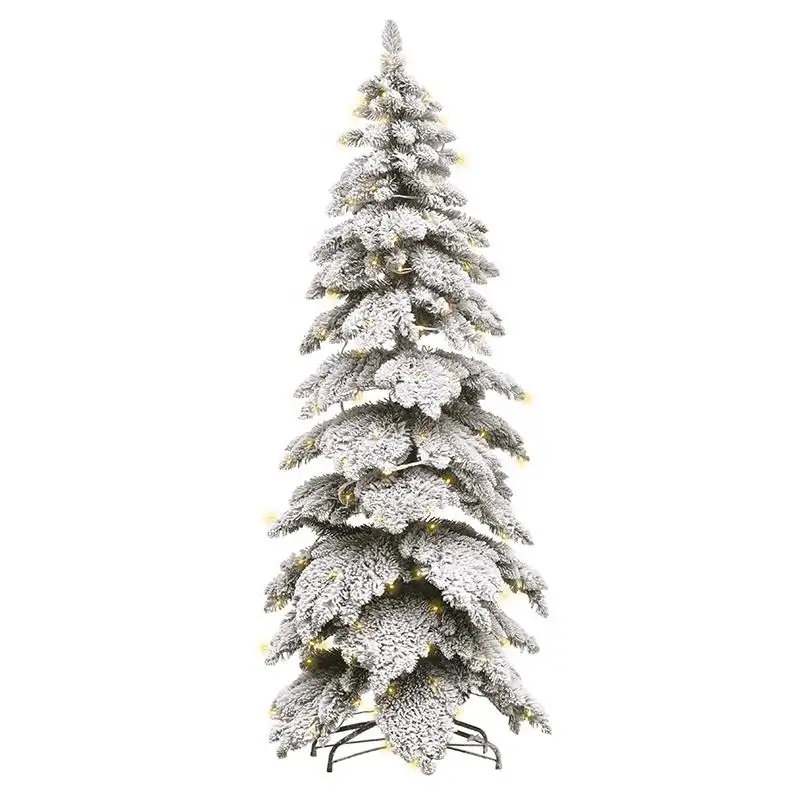New PVC PE arbol de navidad home decoration Artificial Christmas tree with LED bulb Lights Christmas Decoration