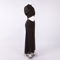 Nouvelle Robe Longue Plissée Unie Naturelle Tendance pour Femme, Sexy et Élégante, de Haute Qualité, Style Bodycon - Daraz Shopping Com
