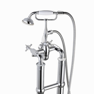 Vente d'usine Style européen Robinet de <span class=keywords><strong>baignoire</strong></span> en laiton monté au sol <span class=keywords><strong>Baignoire</strong></span> de salle de bain Robinets et mélangeurs de salle de bain en or de luxe <span class=keywords><strong>pour</strong></span> hôtel - Product Image 3
