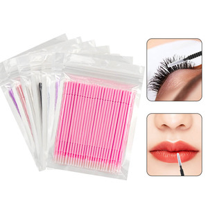 Cotonete de Nylon Descartável de Ponta Longa para Enxerto de Cílios, Limpeza de Tatuagens e Remoção de Maquiagem - Ferramenta de Beleza - Product Image 3