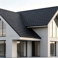 Tuile solaire BIPV écologique à double vitrage 12W, panneau solaire CdTe, bardeau solaire pour bâtiment écologique, haute capacité de résistance à la charge de neige