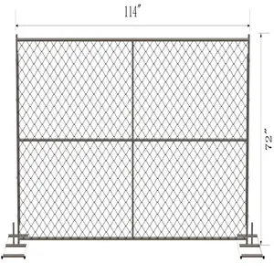 A buon mercato anti salita sicurezza personalizzabile colore costruzione pannelli di recinzione PVC recinzione temporanea vendita calda rivestito in Pvc principale cancello di ferro disegni recinzione
