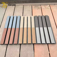 Langsung Dari Produsen Panel Dinding Beralur WPC Modern Desain Grafis 219*26mm Bahan PE Anti-statis untuk Dekorasi Luar Ruangan