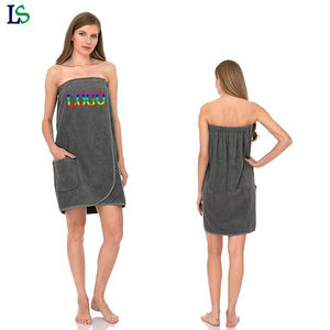 Serviette de spa professionnelle absorbante grande taille, jupe de bain pour salon, enveloppement de poitrine disponible, grise, jupes de salon de beauté - Product Image 1