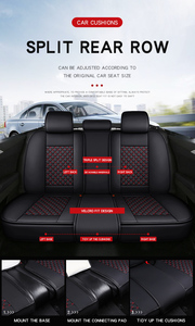 Coprisedile <span class=keywords><strong>auto</strong></span> in pelle con copertura completa Set universale per la maggior parte delle <span class=keywords><strong>auto</strong></span> berline camion suv con similpelle impermeabile in Aut - Product Image 4