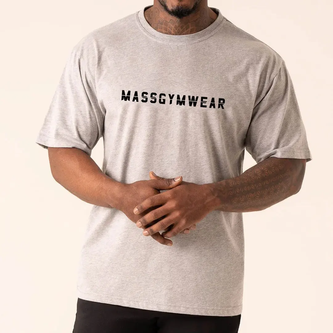 Классические тренировочные футболки хорошего качества 100% хлопковые мужские футболки для спортзала
