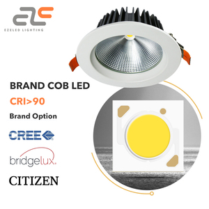 Ezeled chống chói Thiết kế Strobe miễn phí thay đổi độ sáng có thể điều chỉnh IP65 lõm xuống ánh sáng 10 15 20 30 40 wát <span class=keywords><strong>LED</strong></span> Downlight - Product Image 3