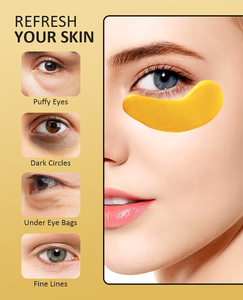 HODAF marque personnalisée 24K sous les coussinets de gel pour les <span class=keywords><strong>yeux</strong></span> hydratant cristal collagène or masque pour les <span class=keywords><strong>yeux</strong></span> patchs anti-rides pour femme et <span class=keywords><strong>homme</strong></span> - Product Image 4