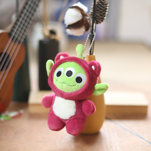 Giocattoli Morbidi in Peluche per Bambini, Ciondolo 3D, Adorabile Portachiavi Alieno di Toy Story, Accessori per Chiavi Auto, Animali di Peluche - Product Image 5