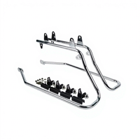 Kit de remplacement de supports de boîte latérale arrière et rails de fixation pour motos Harley Softail Electra Glide